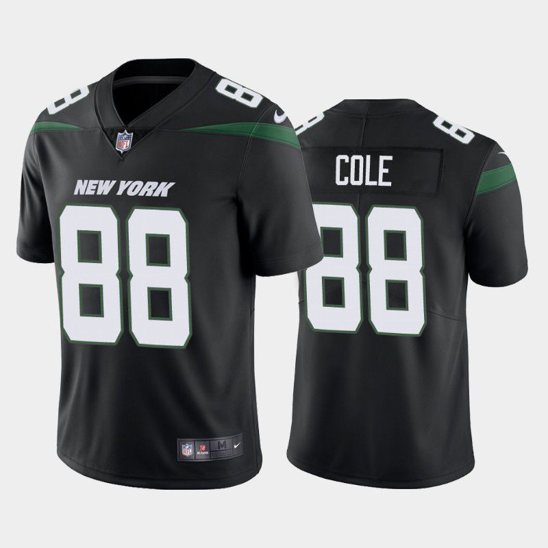Men New York Jets #88 Keelan Cole Nike Stealth Black Vapor Limited NFL Jersey